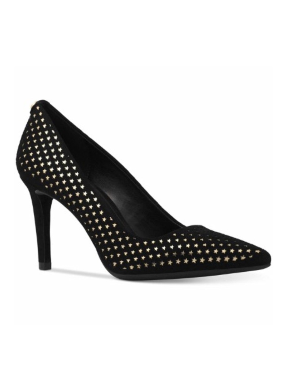 Michael Kors DOROTHY FLEX PUMP
LASERED black suede gold star heels Womens 8